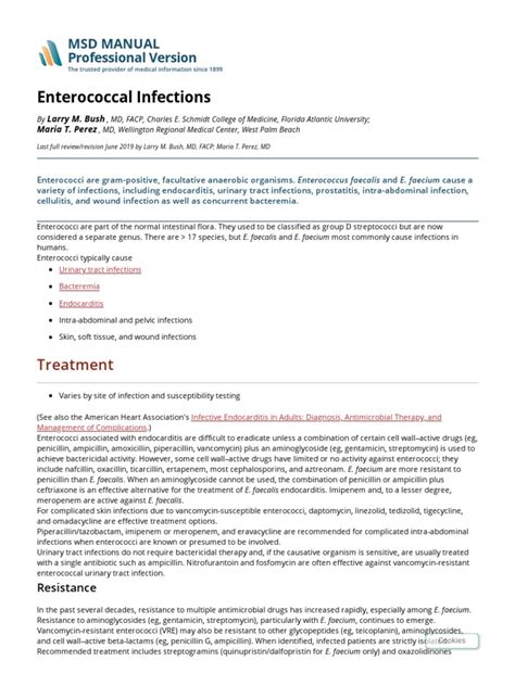 Enterococcal Infections - Infectious Diseases - Merck Manuals ...