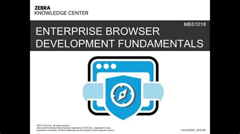 Enterprise browser. Overview. Enterprise Browser is a powerful, industrial browser that provides everything needed to quickly build device apps for barcode scanning, signature capture, payment processing, printing and most other enterprise applications for a long list of supported Zebra devices running Android and Windows Mobile/CE. 