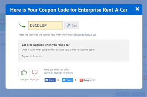 Enterprise rent a car discount codes. Enterprise Rent-A-Car Customer Service Contact Info. Enterprise 600 Corporate Park Drive St. Louis, MO 63105 Telephone Number: +1 (855) 266-9565 Email Address: [email protected] How to Redeem a Coupon Code at Enterprise.com. After you join Enterprise.com or login to an account that you created previously, click on the Rent a … 