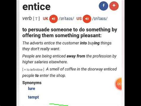 Entice Definition & Meaning Britannica Dictionary