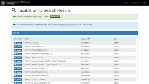 Entity search texas.  The database will also include a &lsquo;document history...
