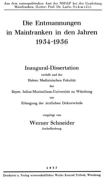 Entmannungen in mainfranken in den jahren 1934 1936. - Filosofia francese e italiana del settecento.