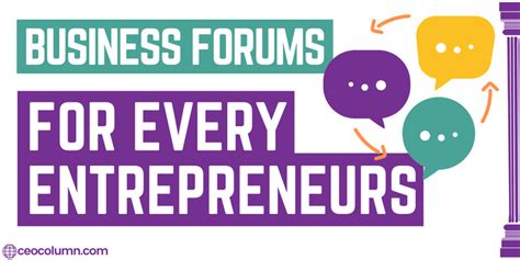 Entrepreneur Forums List of Online Forums for Entrepreneurs