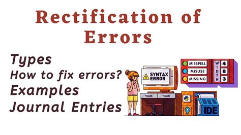 Entries Rectification Errors Journal