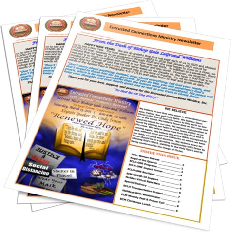 Entrusted Connections Ministry Newsletter