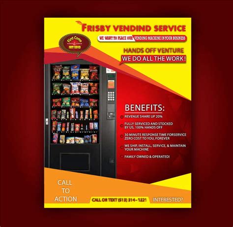 Entry 130 by parvezahmadjoy for Design a Flyer For A Vending Machine