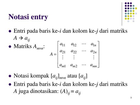 Entry Matriks