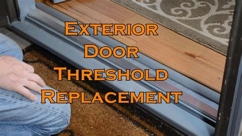 Entry door threshold replacement. In this video, Ask This Old House carpenter Nathan Gilbert shows how to close the gap caused by a new floor in an older home with a new threshold.SUBSCRIBE t... 