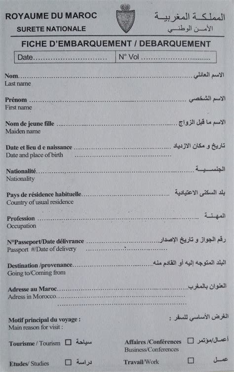 Entry form Morocco_Source NOSADE NOSADE