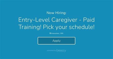 Entry-Level Caregiver - Paid Training & Flexible Schedule