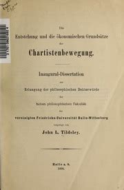 Entstehung und die ökonomischen grundsätze der chartistenbewegung. - Beiträge zu einer monographie der saprininae (coleoptera, histeridae)..