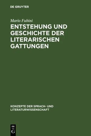 Entstehung und geschichte der literarischen gattungen / mario fubini ; übers. - Manual de solución de física universitaria.