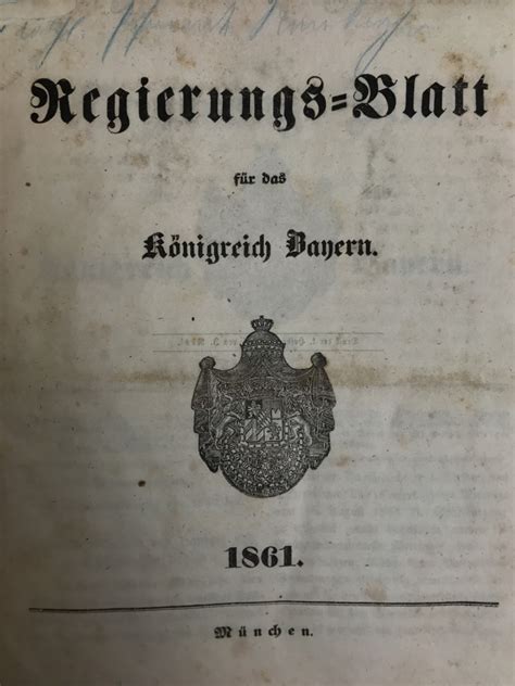 Entwurf eines bürgerlichen gesetzbuchs für das königreich bayern, 1861 1864. - Siegel und wappen von bad soden-salmünster.