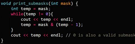 Enumerating All Submasks Of A Given Mask - LeetCode Discuss