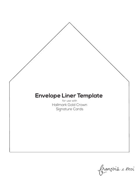 Envelope Liners Template