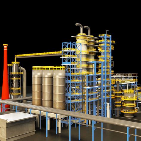 Environment 3d model free download. c4d .  Chemical Plant Environment Pack ma...
