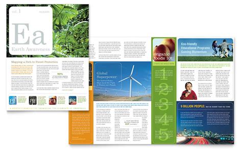 Environmental Non Profit Newsletter Template Design