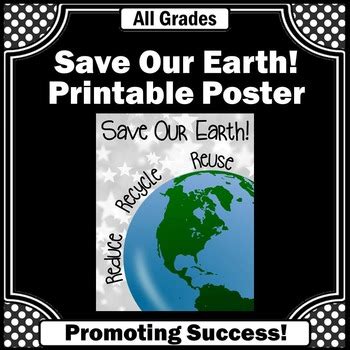 Environmental Science Classroom Decor Sign Recycling Reduce, Reuse