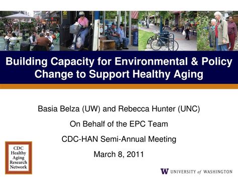 Environmental and Policy Change to Support Healthy Aging An Overview