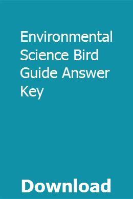 Environmental science bird guide answer key. - Harley davidson service manual free download.