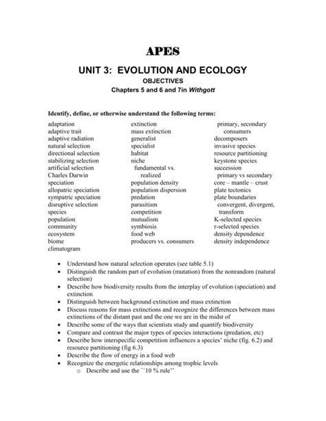 Environmental science study guide evolution and ecology. - Matematikaoktatás tartalmának és módszerének korszerüsitése, 5. osztály.