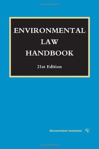 Read Environmental Law Handbook By Christopher L Bell