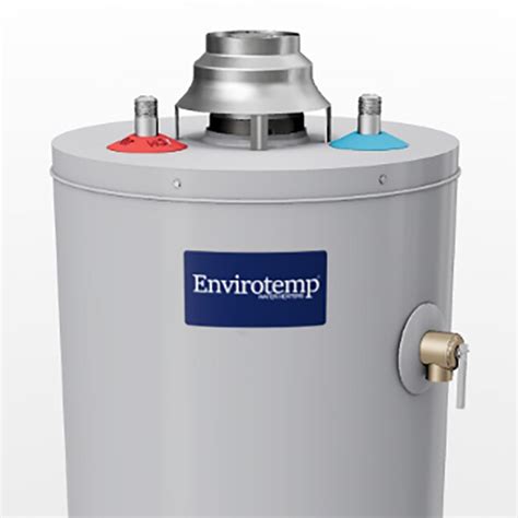 A standard electric water heater has a two-p