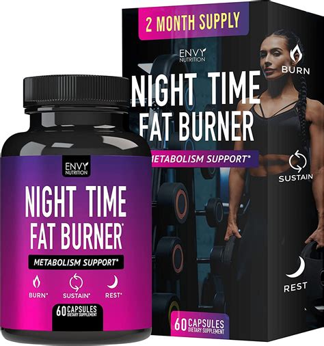 Envy Nutrition Night Time Fat Burner Weight Loss Supplement, 60 ...