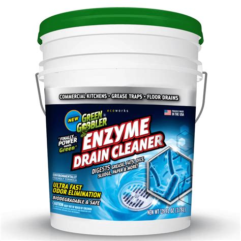 Enzyme drain cleaner. Always read labels, warnings, and directions and other information provided with the product before using or consuming a product. 