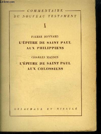 Epître de saint paul aux philippiens [par] pierre bonnard. - Tekonsha 90155 primus electric brake controller manual.