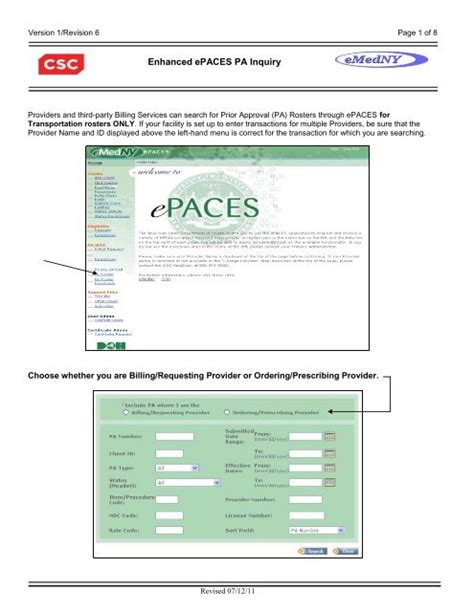 Epaces emedny.  ePACES is a free application that allows providers to submi...