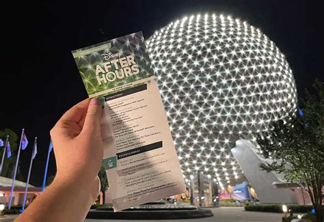 Epcot after hours. January 11, 2024. Good evening from the first Disney After Hours event at Magic Kingdom for the 2024 season! We’ll be running around the most popular theme park in the world with the promise of lower wait times, and free snacks and soda. To kick off our coverage, here’s a look at the 2024 Magic Kingdom Disney After Hours official guide ... 