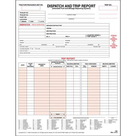 A dispatch log template is the best tool to be 