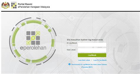 Eperolehan tender.  The company will be Perolehan Perkhidmatan Perunding Se...