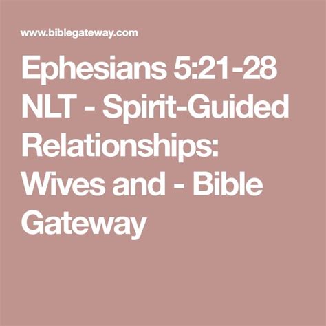 Ephesians 5:28 - Bible Gateway