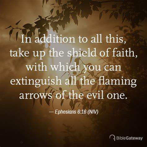 Ephesians 6:11. New International Version Update. 11 Put on the ... By submitting your email address, you understand that you will receive email communications from Bible Gateway, a division of The Zondervan Corporation, 3900 Sparks Drive SE, Grand Rapids, MI 49546 USA, including commercial communications and messages from partners of …. 
