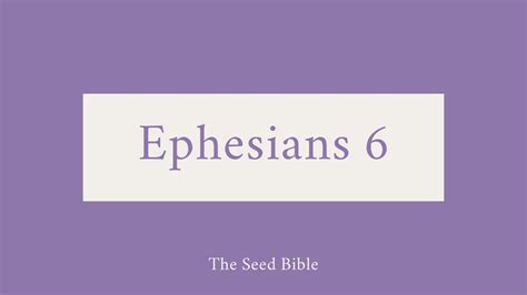 Aug 30, 2023 · 0:00 / 3:10 Ephesians 6 - Audio Bible - King James Version - Ephesians Chapter 6 Blestful 348 subscribers Subscribe Subscribed 842 views 2 years ago #Ephesians #KJV #Bible If you... . 