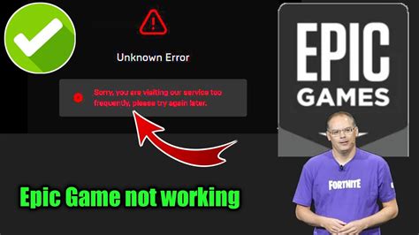 Epic Games Sorry Your Visiting Too Frequently: Fix and Prevent