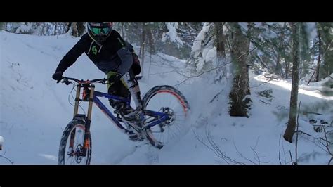 Epic Raw Downhill Mountain Biking on Snow! - YouTube