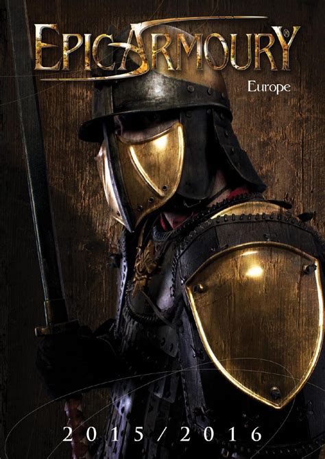 Epic armory. Epic Armoury’s Visored Barbuta is a gracefully curved full-helmet with a distinctive visor. The visor is movable and can be flipped up over the helmet. Whether up or down, the visor can be locked in place with a pin-and-chain. The visor has two rectangular eye-slits, flat nose and a large Maltese-Cross breathing-hole. 