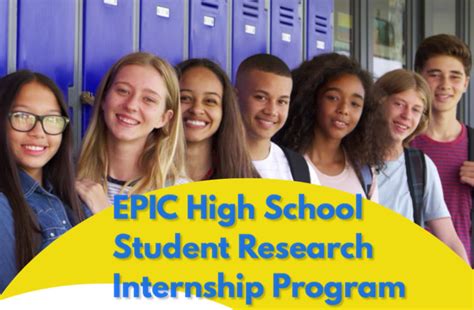 Epic internships. Participation in our internship program will count for up to 30 hours of community service. We will provide students with a certificate for completing the research internship and students will be responsible for verifying the hours with their schools. Program Duration: July 8 – July 29 . Location: This is a remote internship. 