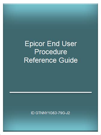 Epicor end user procedure reference guide. - Suzuki timing belt removal and istallation guide.