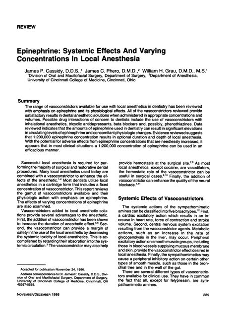 Epinephrine - Abstract - Europe PMC