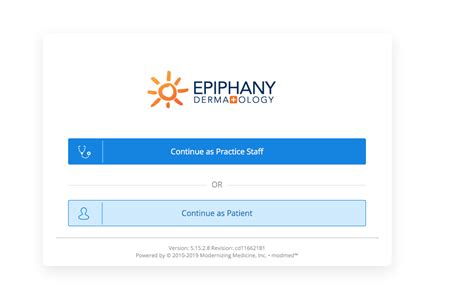 Epiphany Dermatology: Patient Login