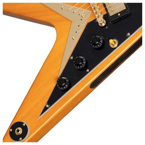 Epiphone 1958 Korina Flying V (Black Pickguard)