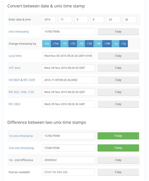 Epoch Time Converter