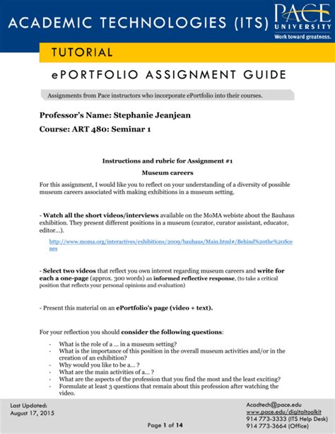Eportfolio suss. edu.  1.  OST163 Reflection and ePortfolio Assignment Sample SUSS In this ...