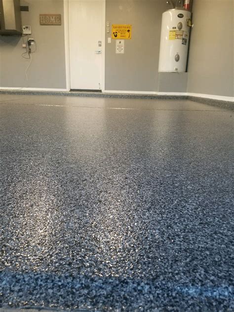 Epoxy resin garage floor. With proper prep and application, Rust-Oleum EpoxyShield Clear Garage Floor Coating will last for years to come. This coating uses amine cured epoxy resins. If wanting to use a different manufacture's topcoat over the EpoxyShield, you will want to ensure that their topcoat can be used over a water-based epoxy coating. - Rust-Oleum Product Support 3 