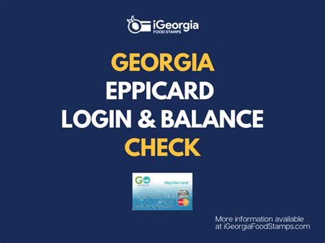 Welcome to the Georgia EBT (Electronic Be