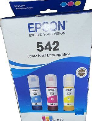 Epson 542 Tri-Color Ink Bottle (70ml) 10343952812 eBay